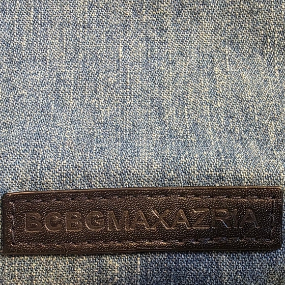 Denim Ruffle Handbag - Picture 2 of 4